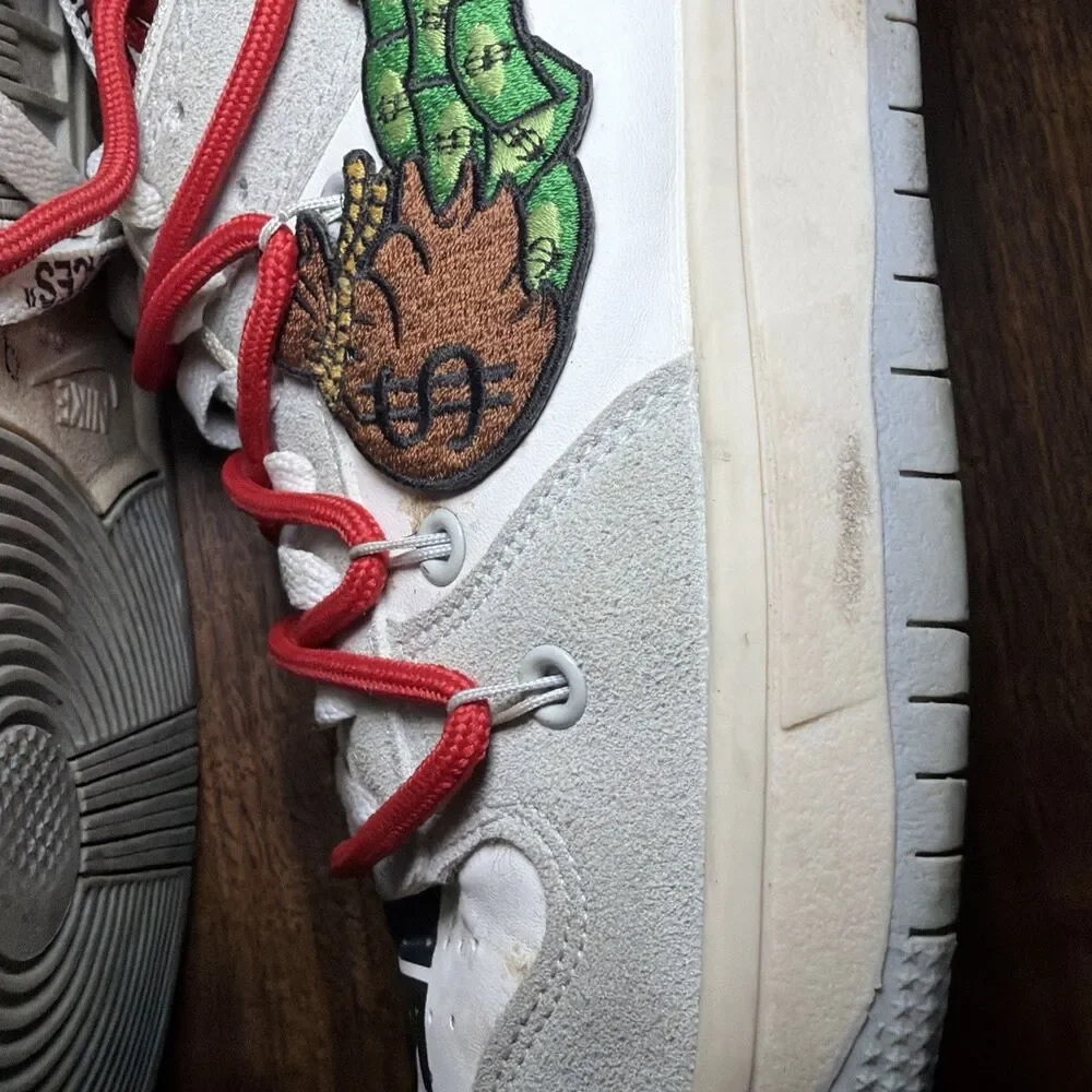 Customized Money Dollar Bill Nike White Dunks lot 01 50